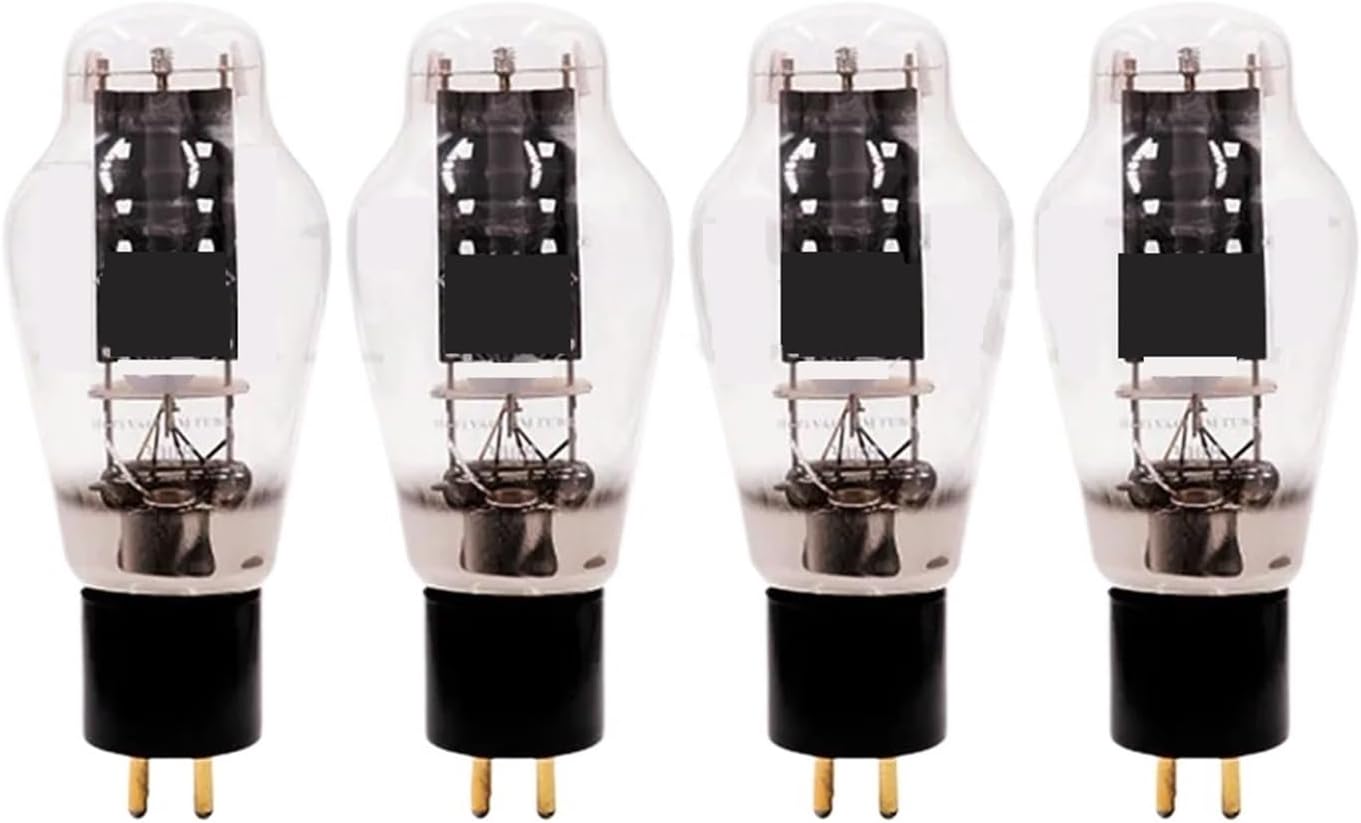 Vacuum Tube Rectifier 300B Vacuum Tube Audio Valve Replaces 300B Tube Amplifier Kit DIY HiFi Audio Amplifier Precision(300b White Block,4pcs Matched Quad)