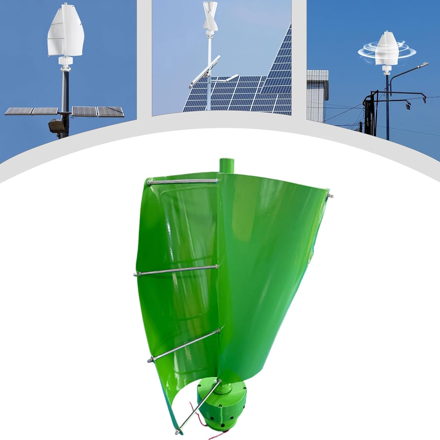 4000W Wind Turbine Free Energy Generator,48V 24V 12V 2 Blades with Charge Controller Windmills for Farm RV Home Use