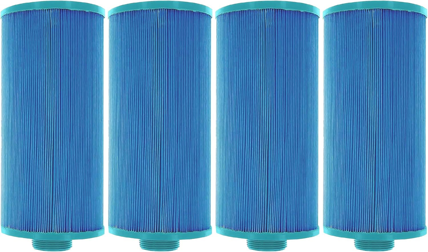 Hurricane Filters HF4H24-01M 4 Pack Elite Aseptic Spa Filter Cartridge - Replacement for PGS25P4, Unicel 4CH-24, Filbur FC-0131 After Hours Spas, Meco Spas, Threaded 25, Top Load