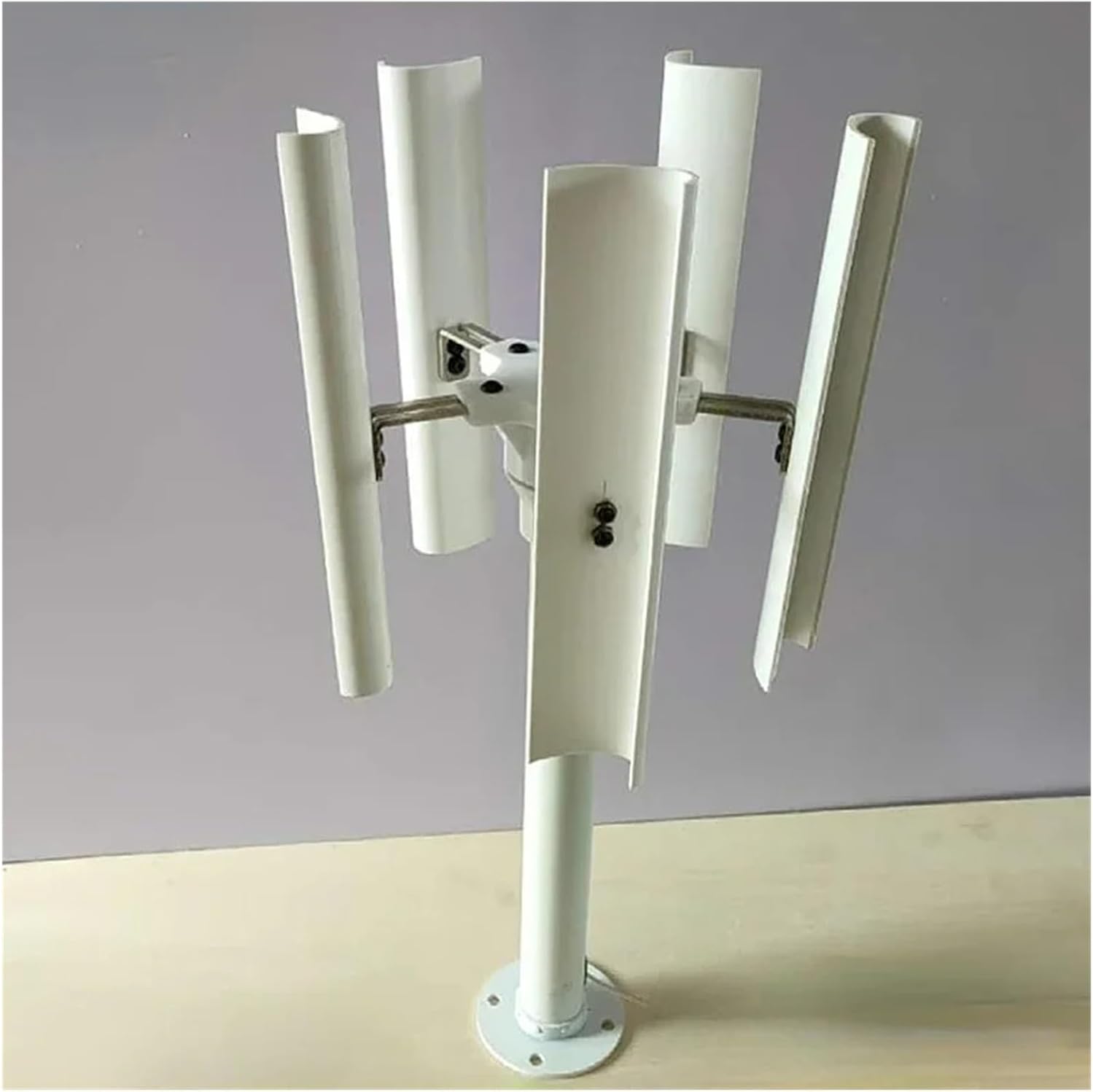 Wind Power DIY Kit DIY Vertical Five-Blade Wind Turbine Model Three-Phase Permanent Magnet Brushless Power Generation Low Speed Windmill Learn About Renewable Energy & Power