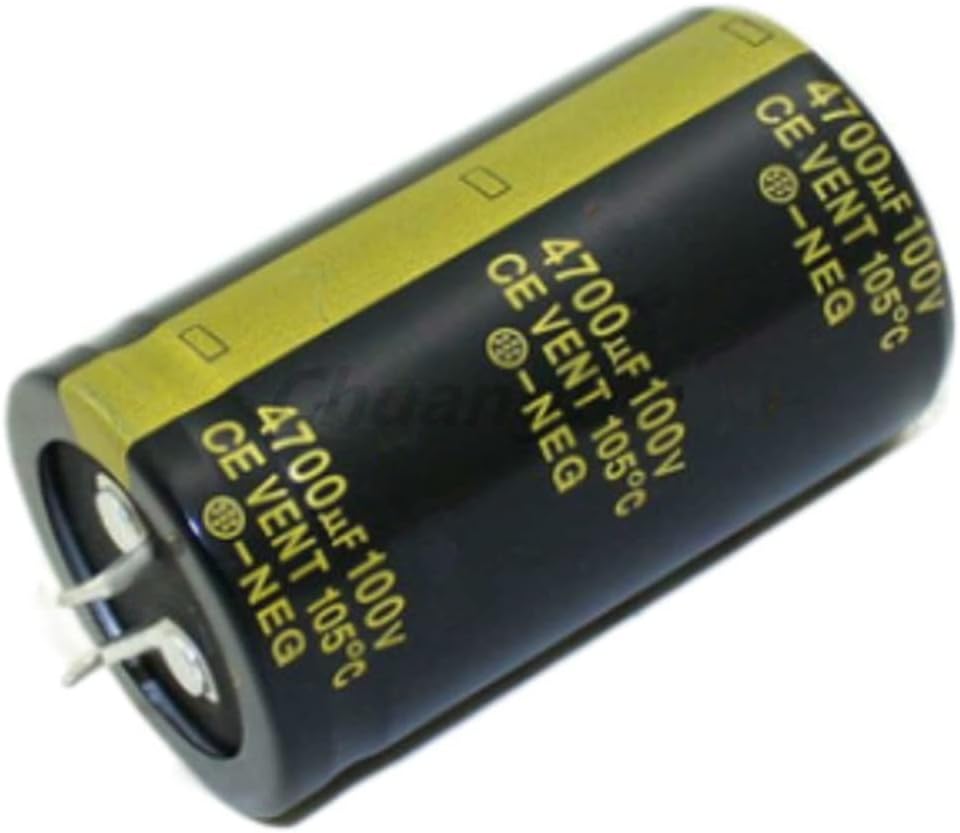 2-5Pcs Audio Electrolytic Capacitor 100V4700UF 100V 4700UF 30 * 50MM for Audio HiFi Amplifier High Frequency Low Speaker(5PCS)