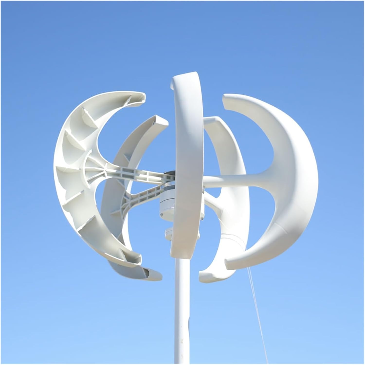 Wind Turbine Generator 5000W Vertical Axis Wind Turbine 48V 24V12V tive Energy Generator AC Output Household Complete Kit Low Starting Speed for Home(Red,Wind Turbine ONLY_24V)