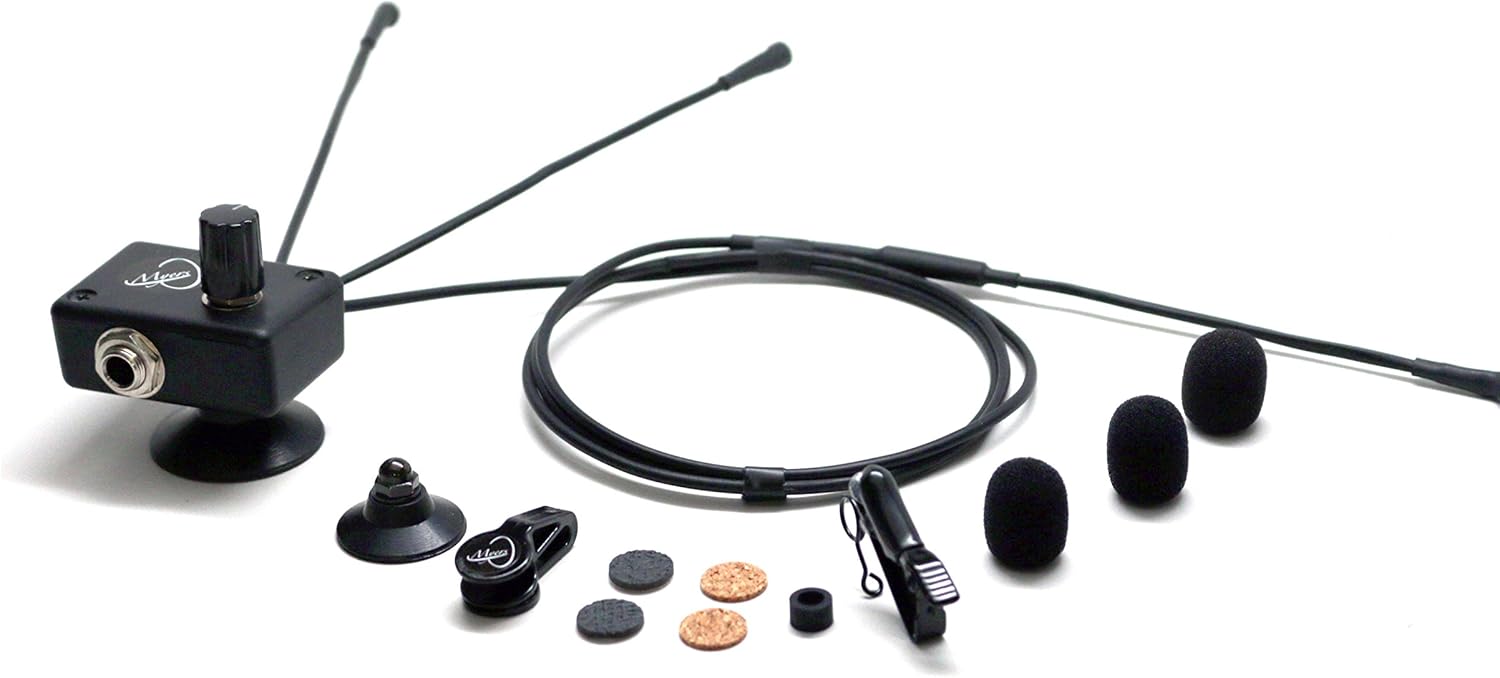 The Grip Plus 6 with Bass Extension Accordion Bass and Treble Microphone System by Myers Pickups