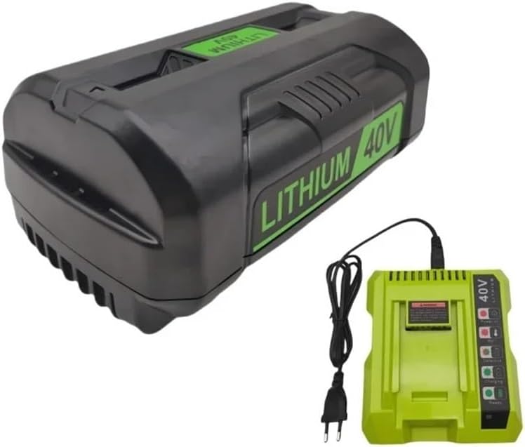 OUTMX 4.0Ah-7.0Ah Rechargeable Batteries Compatible for Ryobi 40V Battery RY40502 RY40200 OP4050 OP4026 OP40401 Cordless Power Tools(7.0AH+Charger)