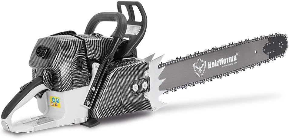 Holzfforma 92CC G660 PRO Gasoline Chain Saw Power Head Normal Handle Bar Italy Tech Nikasil Cylinder Meteor Piston Caber Ring with 25 Inch 3/8