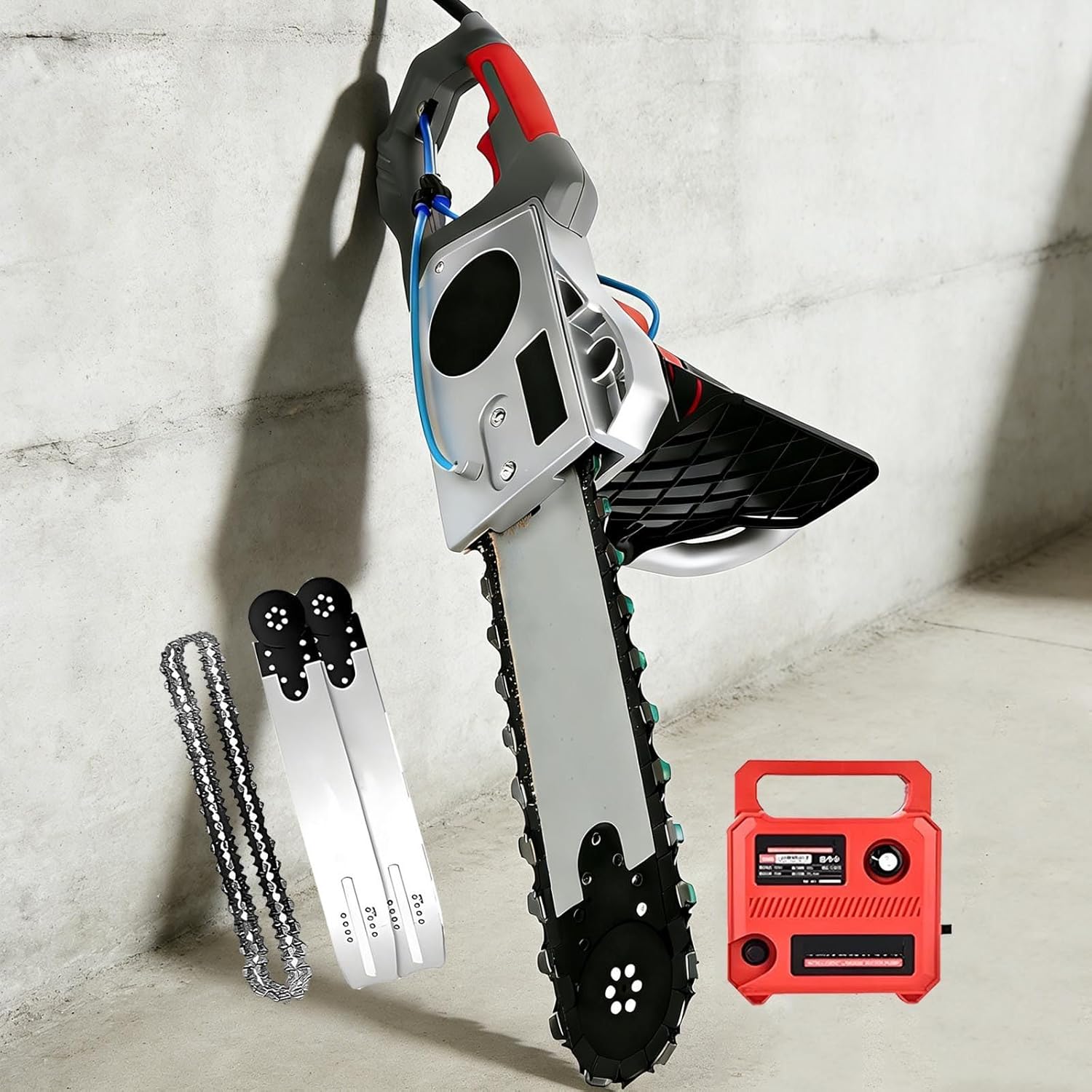 Industrial Electric Concrete Chainsaw | Concrete Saw Wall Cutter Machine | Handheld Power Tile & Masonry Saws -35/48cm Depth | Diamond Concrete Chain Saw With Water Supply/Dust Suppression 480