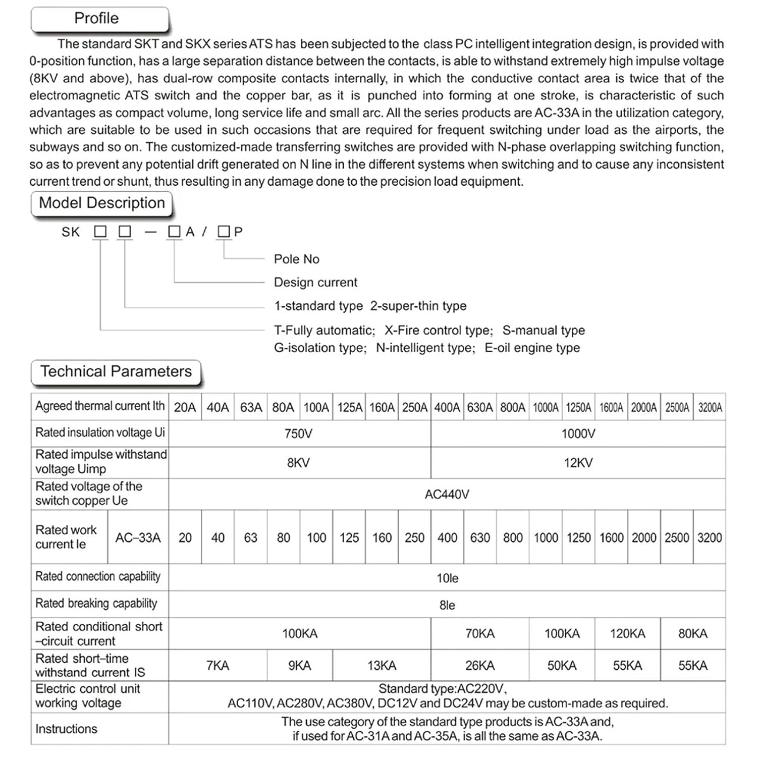 Dual Power Automatic Transfer Switch 4P 100A 250A 300A 630A AC220V Working Voltage for Generator Parts(400A 4P)