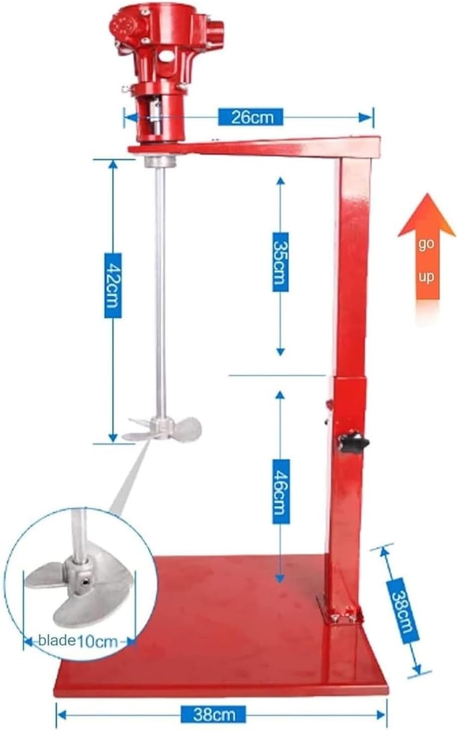 Pneumatic Paint Mixer with Stand - Air Agitator for Efficient Paint and Dye Mixing, Desktop Stirring Machine for Hydrosol and Liquid Mixing