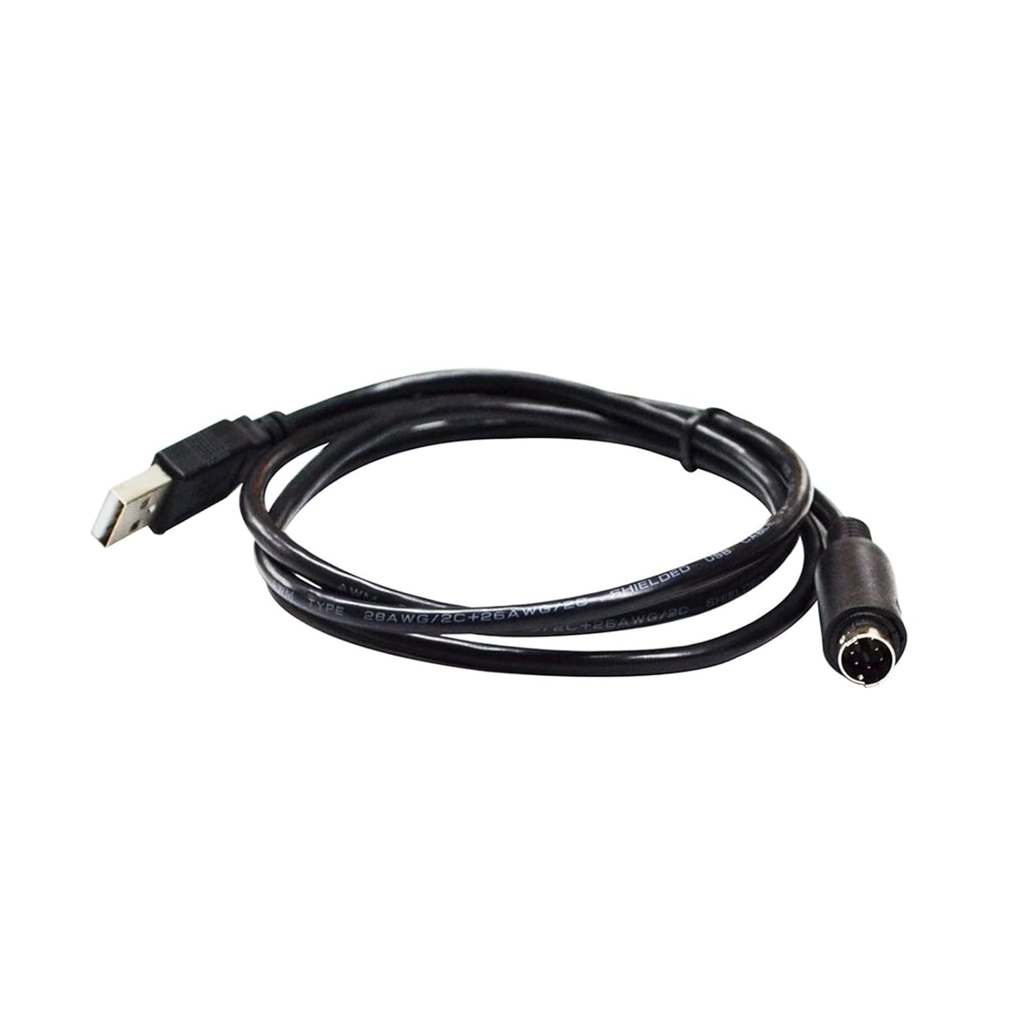 USB A 2.0 to Mini DIN 7-Pin MD7 Male Adapter Multimedia Streaming Keyboard 2 PRO Duo I/O MIDI Keyboard PC Data Extension Cable(3m)