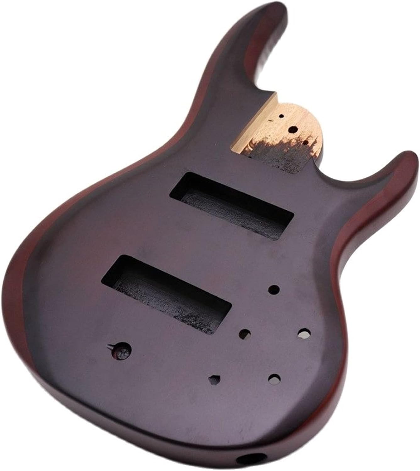 Electric Bass Guitar Body Okoume Wood with 24 Fret Guitar Neck Unfinished Guitar Body