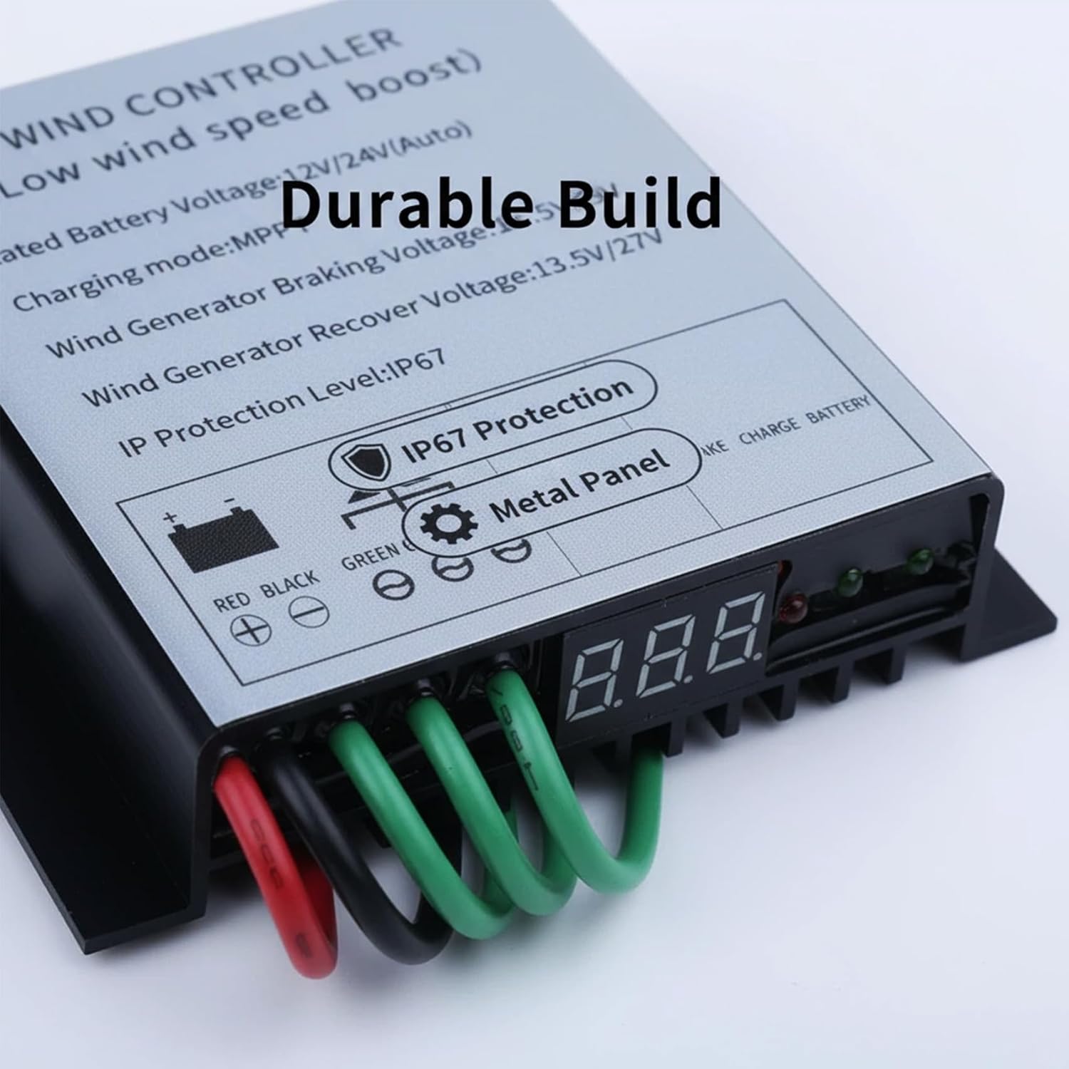 10A-40A 10000W Small Regulator for Wind Turbine Generator Windmill Alternator Battery Charger,12V 24V 48V MPPT Charge Controller