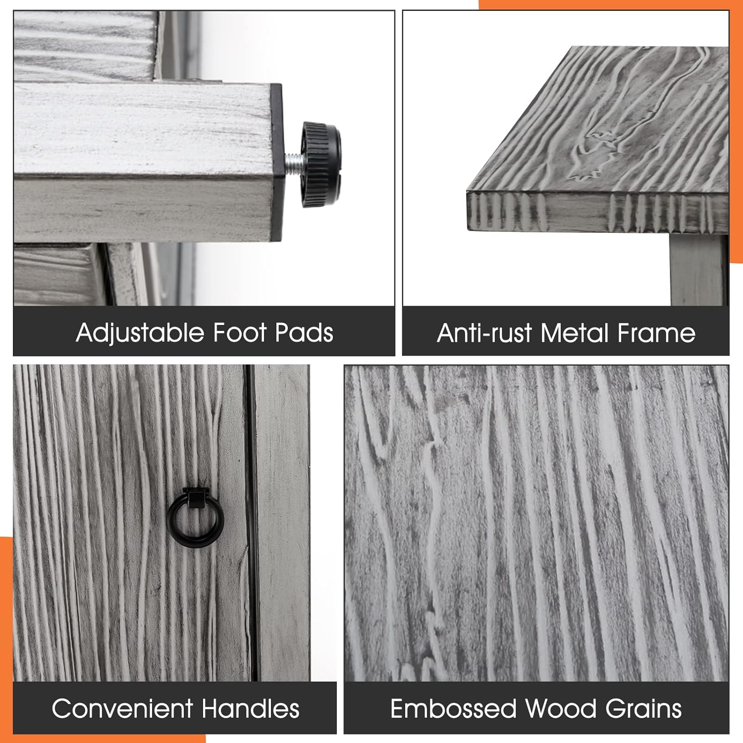 HAPPYGRILL 43” 50,000 BTU Outdoor Propane Fire Pit Table, Pulse Ignition Gas Fire Table with Lid, Protective Cover and Lava Rocks, Gas Fire Pit Table for Backyard Garden Patio