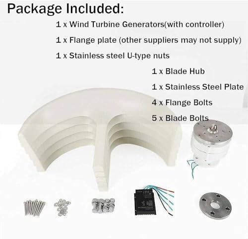 Silent Vertical Wind Turbine Generator 400W-1200W - 12V/24V Magnetic Levitation with MPPT Controller for Eco-Friendly Home & Street Lighting Solutions