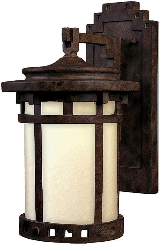 Maxim Santa Barbara Dark Sky 1 Light Outdoor Wall Lantern 16 Inch Tall with Sienna Finish