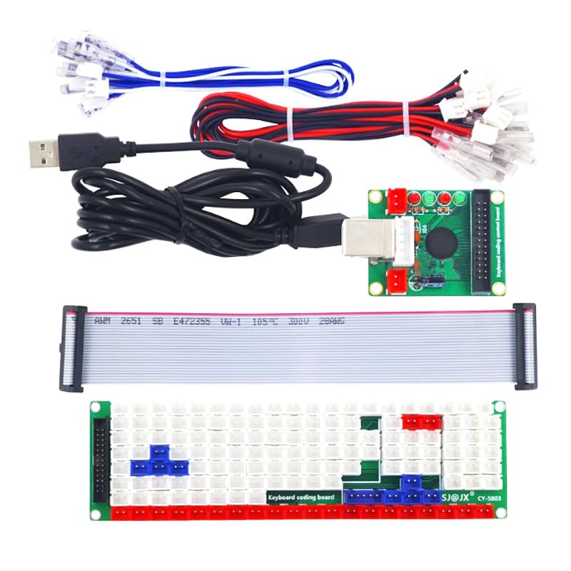 2sets Keyboard Encoder Board Controller DIY LED Keyboard Board Music USB Encoder 104 Keys DIY Kit