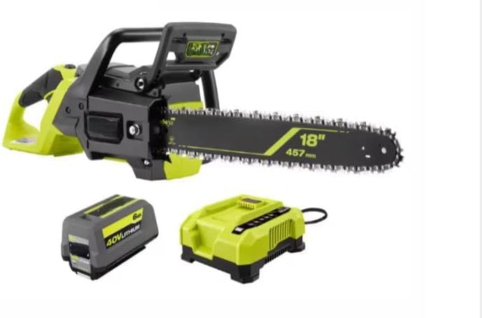 RY40HPCW01K Fits For RYOBI 40V HP Brushless 18 in. Cordless Battery Powered Chainsaw Kit - 6.0 Ah Battery and Rapid Charger Included