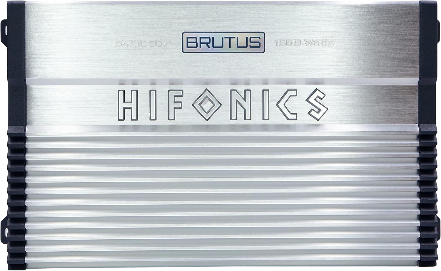 Hifonics BXX1600.4 1600 Watt RMS 4-Channel Stereo Speaker Amplifier Brutus Car Audio, Chrome