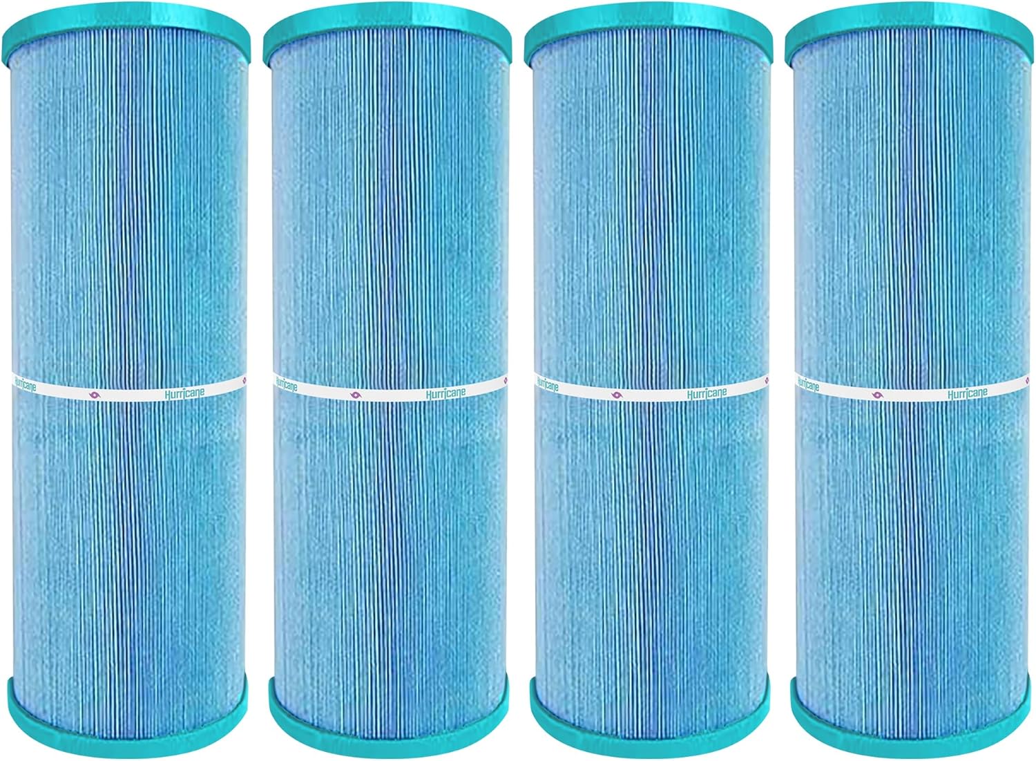 Hurricane Filters 4 Pack HF4H949-01M Elite Aseptic Spa Filter Cartridge - Replacement for PWW50L, Unicel 4CH-949, Filbur FC-0172, Waterway Teleweir 50 - Best Value USA Spa Filters
