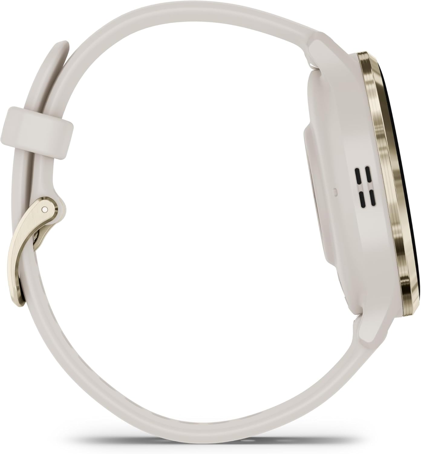 Garmin Venu 3S Advanced Fitness and Health Tracker Smartwatch Soft Gold Stainless Steel Bezel with Ivory Case and 41MM Silicone Band 1.2 Inch AMOLED Touch Screen Display, Bundle with Accessories