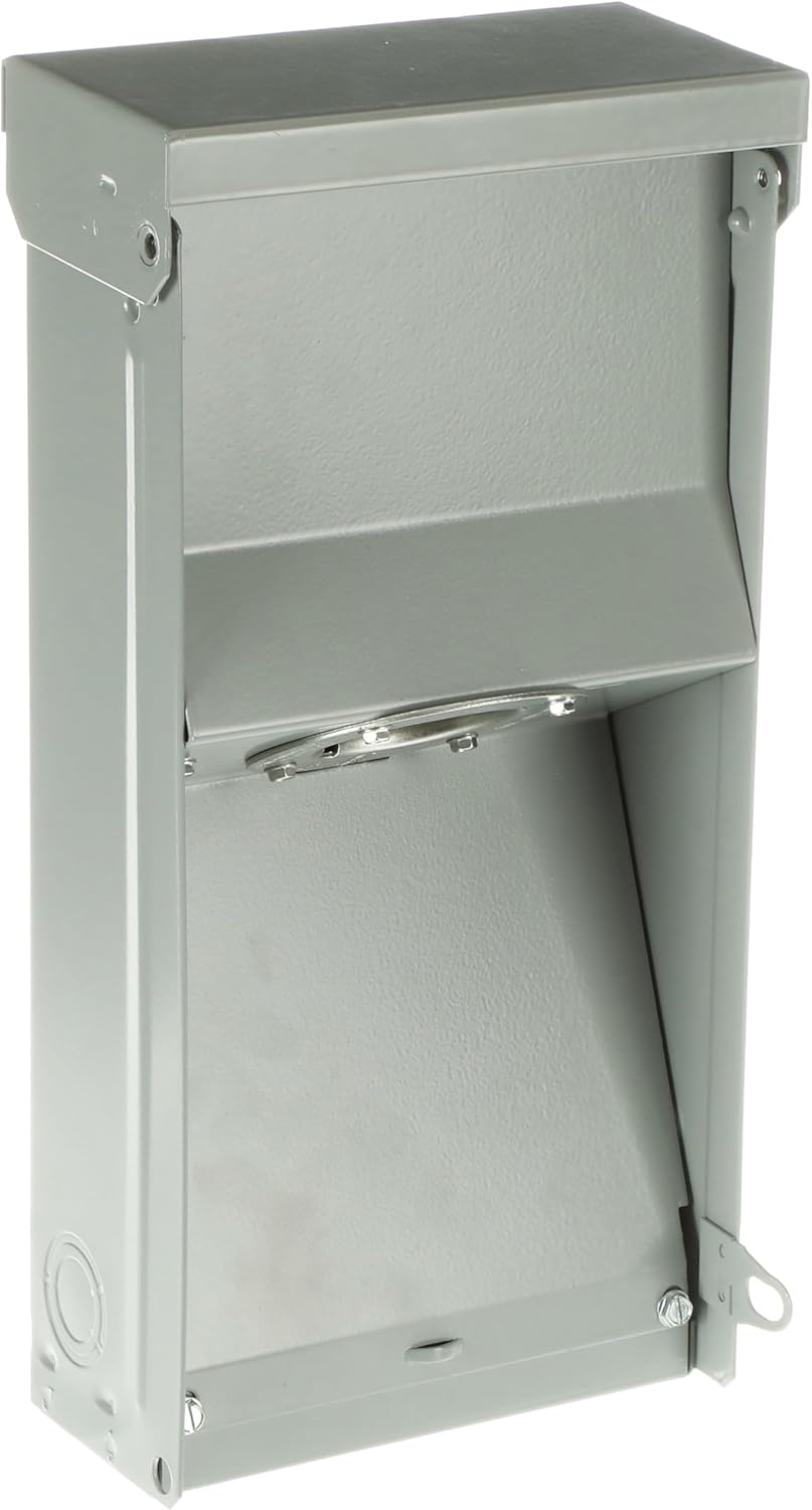 ABB T050N 50Amp Twist‑Lock Power Inlet • 120/240V VAC • Outdoor Generator Inlet Box • CS6375 Receptacle • NEMA3R Galvanized Steel Enclosure • for RVs, Trailers, Transfer Switch Use