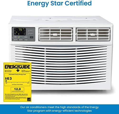 Acekool 8000 BTU Smart Window Air Conditioner, Window AC Unit with Remote/App Control and Dehumidification Function, Energy Savings, Quiet Operation, Cools 350 Sq.ft, 110-115V