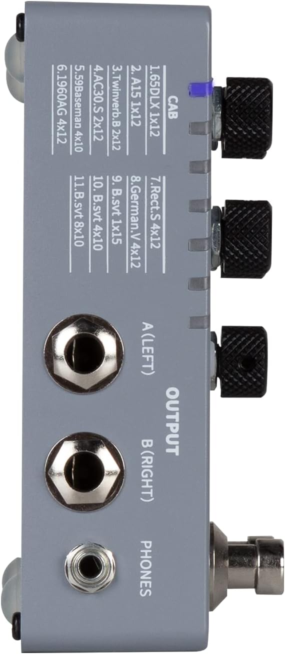 MOOER CAB X2 Dual Footswitch Cab Sim IR Loading Stereo Cabinet Simulation Pedal with 14 Presets Slots Supporting Software Editing