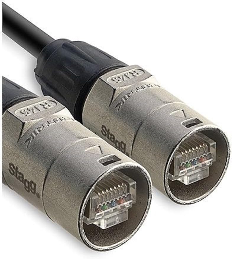 Stagg XCC50ECRL 50m X-Series Professional Ethercon Reel Cable - Black