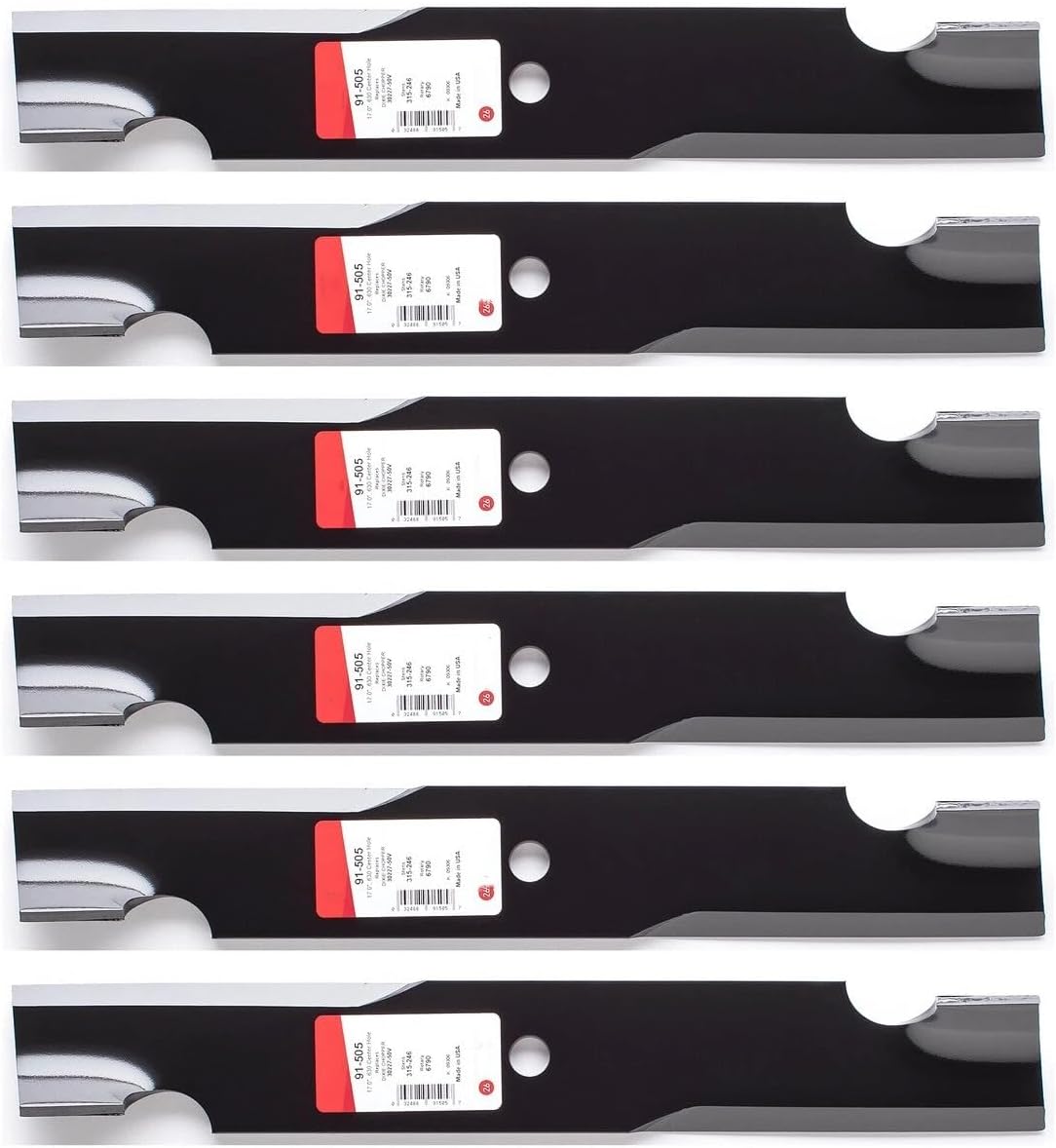 6PK 91-505 Lawn Mower Blade Replacement for Dixie Chopper 30227-50H, 30227-50N and Other Models