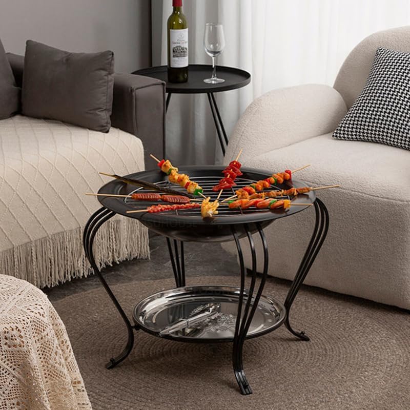 Outdoor Fireplaces Modern Outdoor Heater Iron Fire Pit for Home Campfire Stand Creative Winter Camping Barbecue Wood Charcoal Brazier Fire Pits
