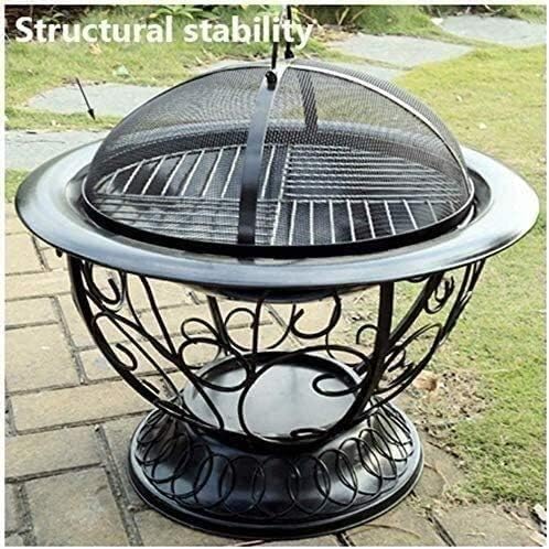 Fire Pits Outdoor Wood Burning 22 Inch Outdoor Round Fire Pit -rd Patio Garden Stove Bonfire Wood Burning Firepit