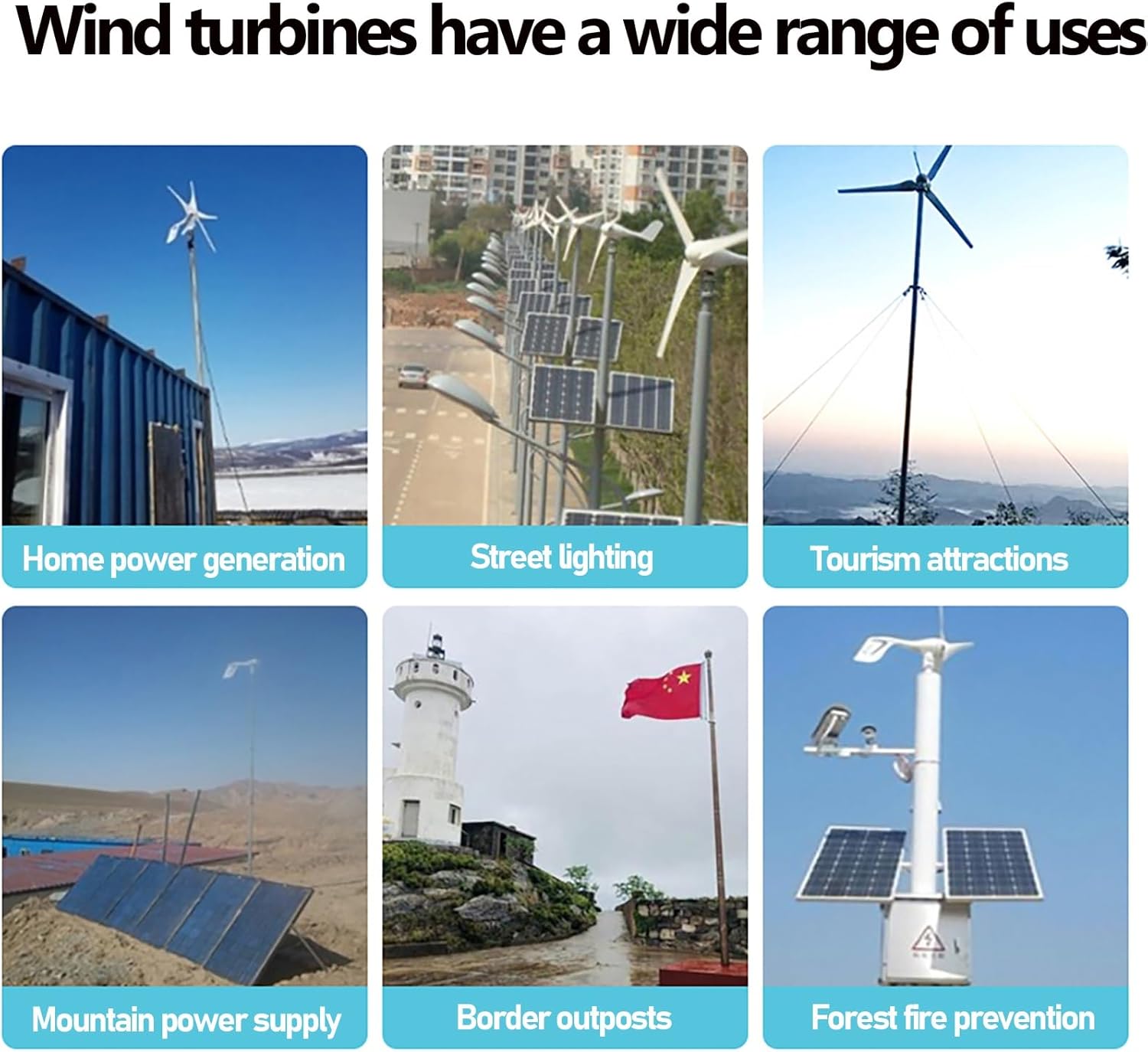 All‑in‑One 800W Solar Generator & 400W Wind Turbine Hybrid Power System – 220V Home PV Kit With 100W Panel, 165Ah Gel Battery, LED Lights & Dual‑Switch Protection