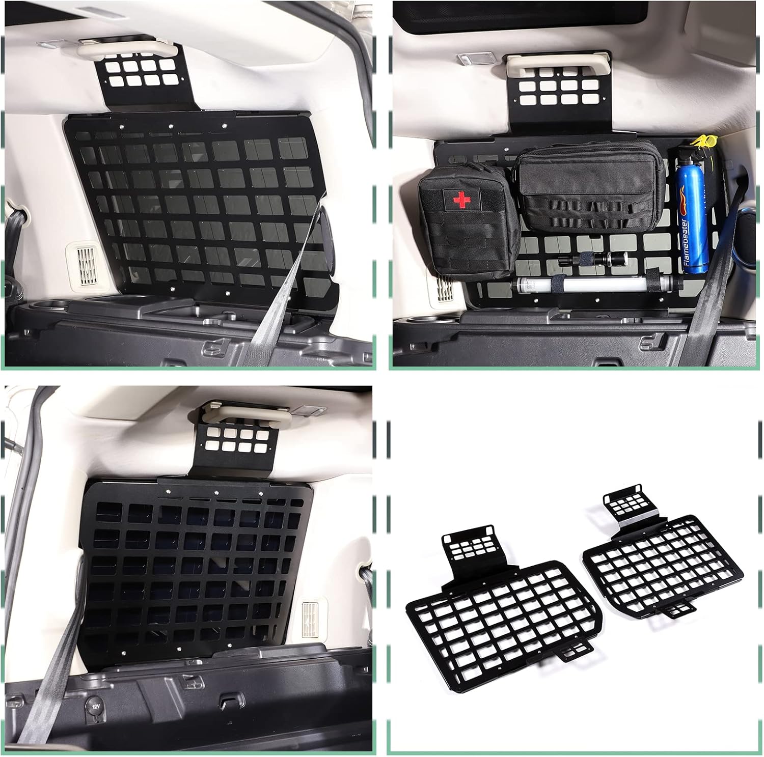 PIUGILH Trunk Storage Panel Fit for Land Rover Discovery 3 4 2004-2016, Modular Rear Left and Right Cargo Rack Shelf Luggage Holder, Interior Trunk Storage Shelf Accessories, 2PCS