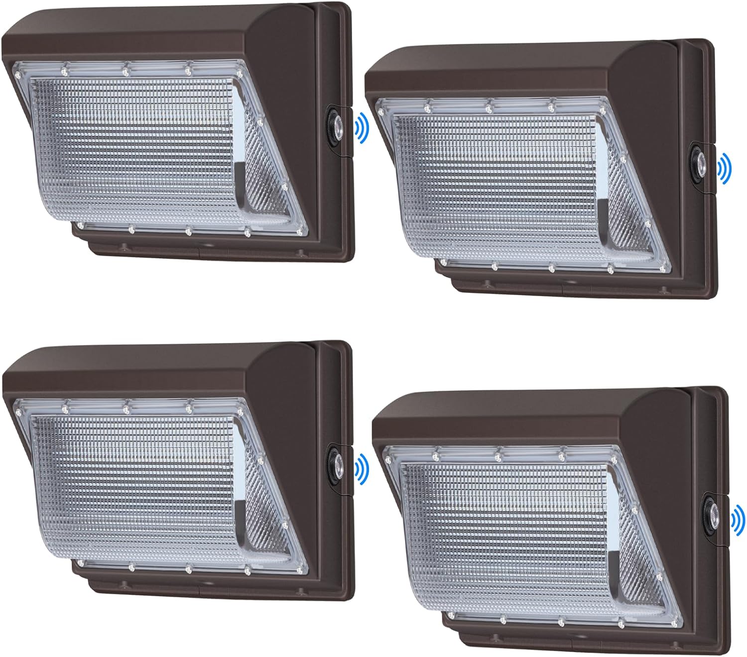 120W LED Wall Pack Lights Dusk to Dawn with Photocell, 15840LM 5000K Super Bright Outdoor Wall Packs, Commercial IP65 Waterproof Outside Security Lighting (4 Pack)