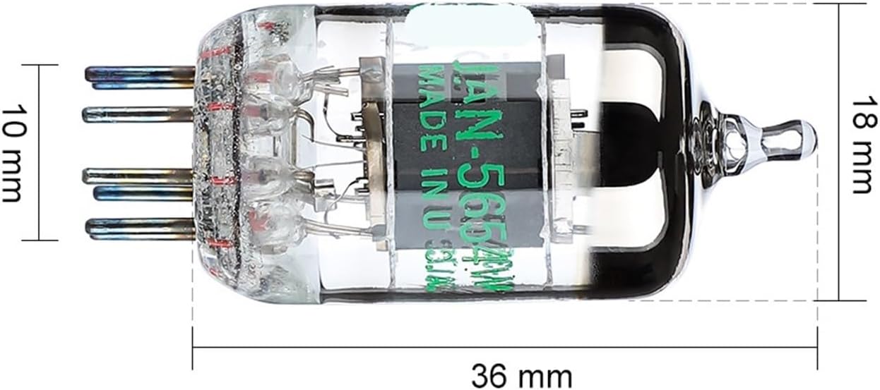 2-Pack 5654W Vacuum Tube Vacuum Tube Upgrade Version Suitable for 6J1 6m1 6AK5 6J1P EF95 Matching Amplifier Audio