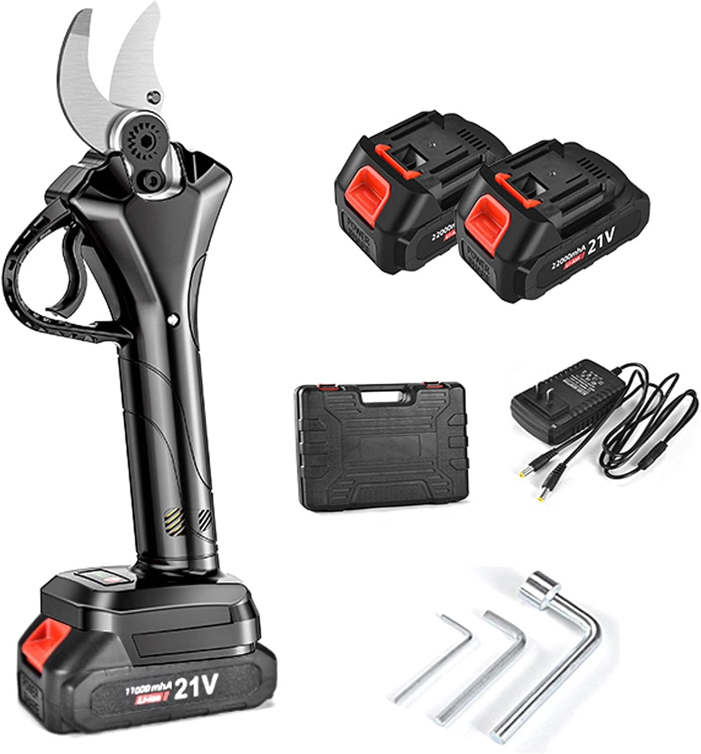 Electric Pruning Shears for Garden, MAX 47mm Cutting Diameter, Tree Branch Cutters Telescopic Pruner