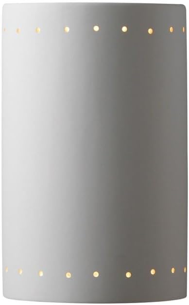 Justice Design Group Ambiance Collection 1-Light Wall Sconce - Bisque Finish