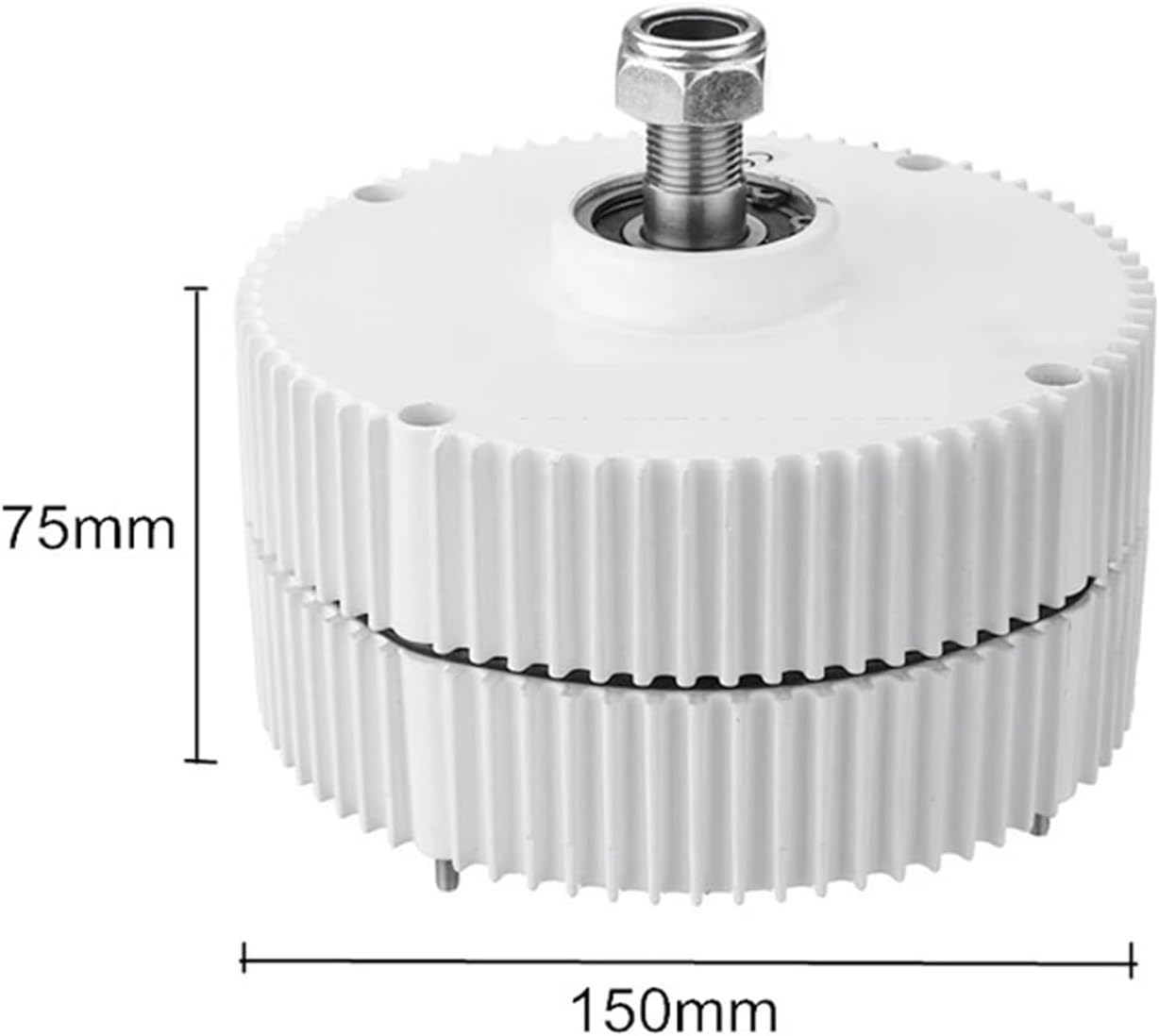 Wind Turbine Generator Kit, 1000W 12V 24V 48V Low RPM Permanent Magnet Generator DIY Wind Turbine 1KW Small Alternator Use for House Farm for Hybrid Solar Wind System(WB,Single Shaft_24V_1000W)