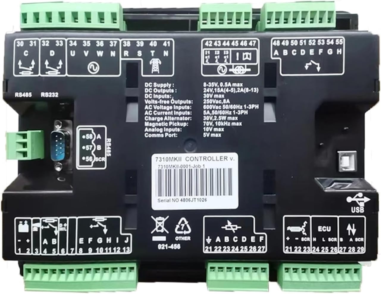 Original DSE7310 MKII Generator Auto Start Mains (Utility) Failure Control Module LCD Controller Panel