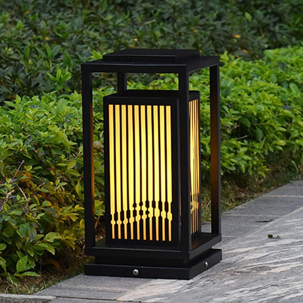 Outdoor Lawn Post Lamps Unique Patio Pillar Light Rain Proof Street Post Light Fixture Vintage Street Light 1 Head Courtyard Light for Fence Deck Patio Garden Decor Fits Posts