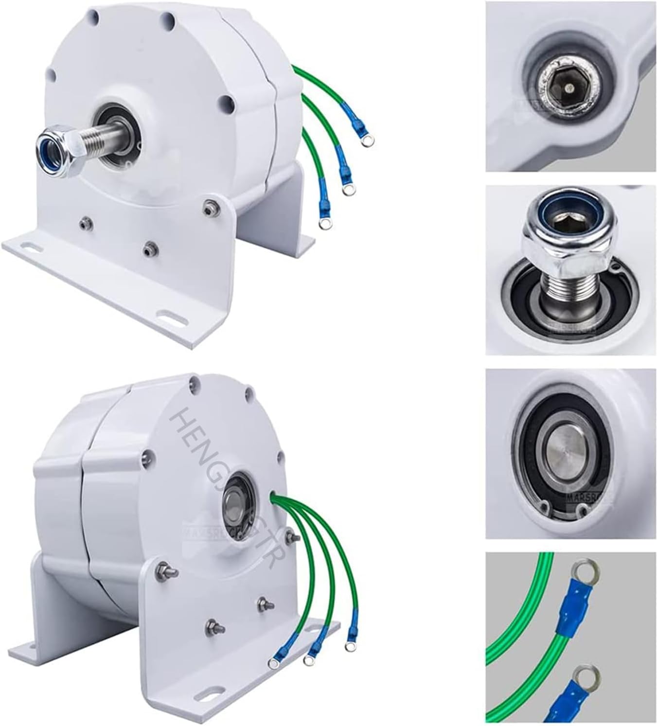 220v, 14000W Low RPM Permanent Magnet Generator,Three Phase AC Alternator 12V 24V 48V 220V Noiseless DIY Wind Turbine with Base Household Electric Motor