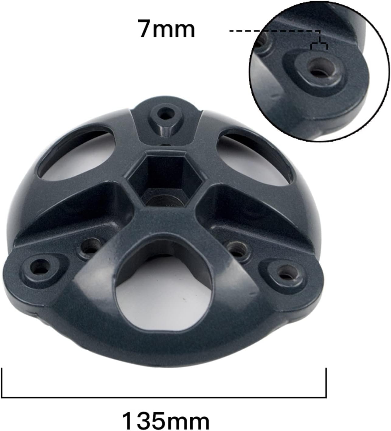 CAJUCA 135Mm Diameter 3 Blade Wind Turbine Hub Accessories for DIY Wind Turbine Generator Horizontal Wind Turbine Hub