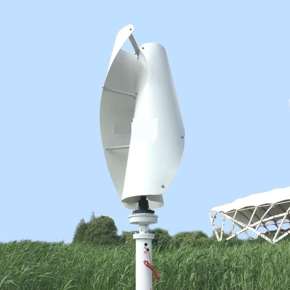 Wind Power Turbine Generator 8kw 10kw 24v 48v 8000w 10000w Wind Turbine Permanent Magnet Generator Vertical Axis Windmill with MPPT Controller (Color : Option 2, Size : White_48V_10KW)