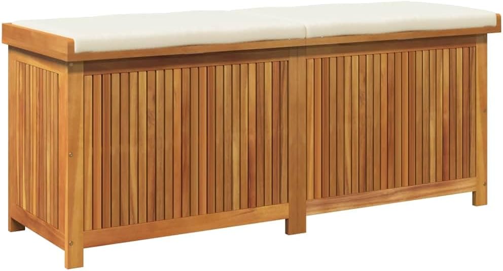 vidaXL - Outdoor Cushion Storage Bench 59.1