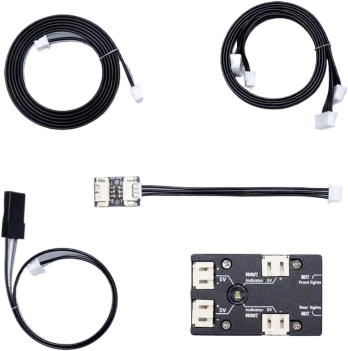 RC Car Light Strips Kit For Nooxion Fury Bear NX-J01 RC Model Truck Lighting System Adapter Module Cables Suitable Sound Light Kits Upgrade Accessories Replacement Parts