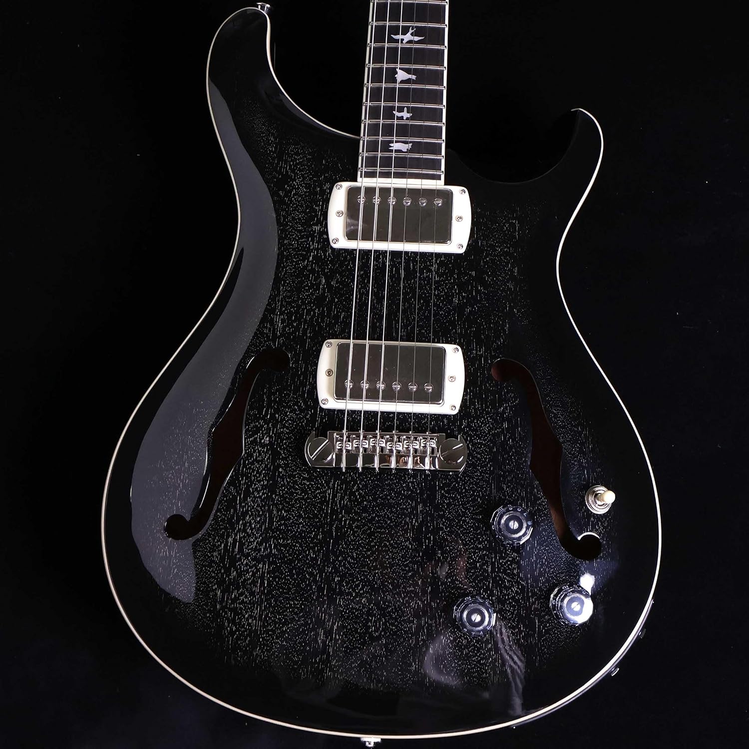 PRS SE Hollowbody Standard Piezo, Dog Hair Smokeburst with Case