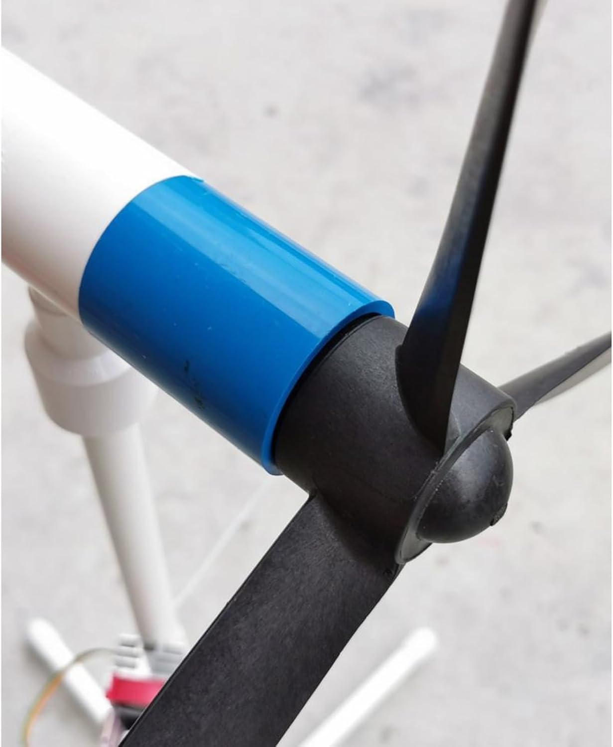 3 Blade Output 2~20V Small Wind Turbine Parts Assembly DIY Homemade Assembly Kit Generator Model with Lights (Color : C)