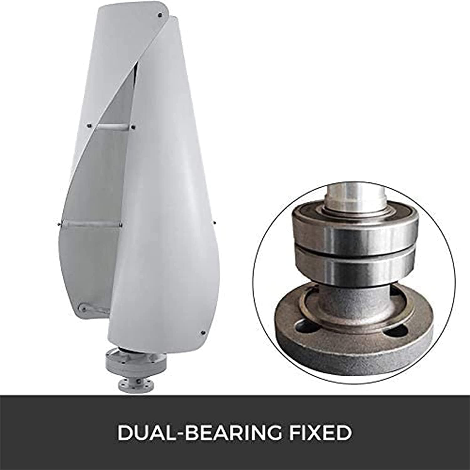 Vertical Wind Turbine Generator, 10000W Helix Magnetic Levitation Axis Windmill with Charge Controller for Home Outdoor Garden Electricity