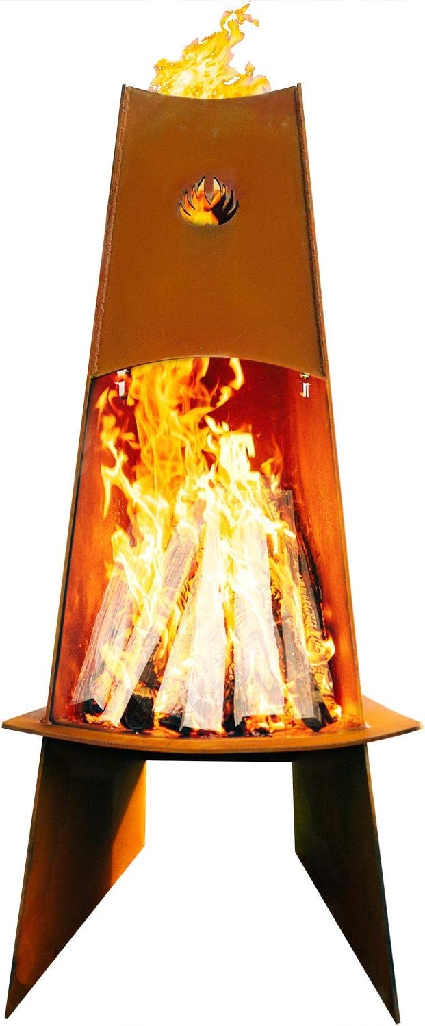 Fire Pit Art VES Vesuvius Wood Buring Fire Pit - 21