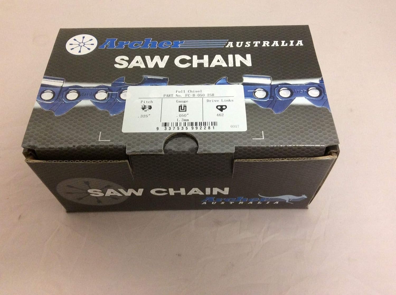 Archer Chainsaw Chain 25ft Roll .325 .050 Full Chisel