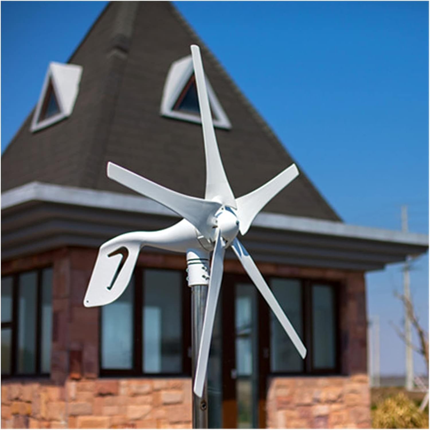 Industrial Wind Turbine Generator 400w Wind Turbine Generator Three Phase 12V 24V for Home Solar and Wind Power Parts(Free Controller,3 Blades_24)